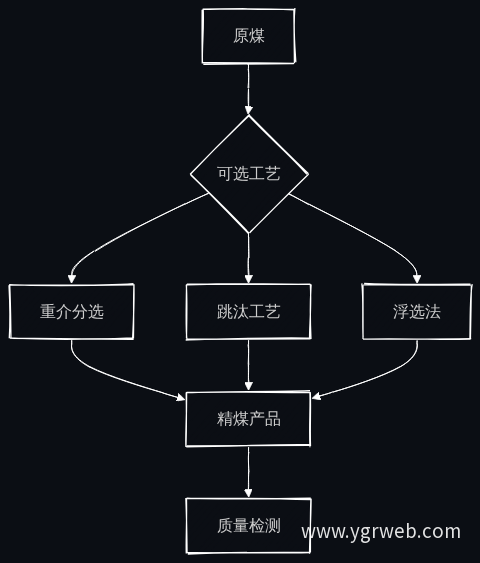 洗选工艺选择流程
